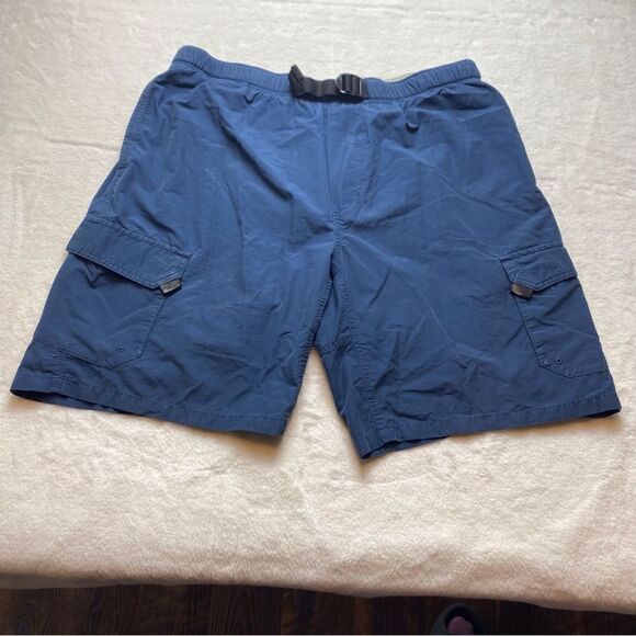 Columbia Blue Cargo Swim Trunks Size Large - Picture 1 of 12